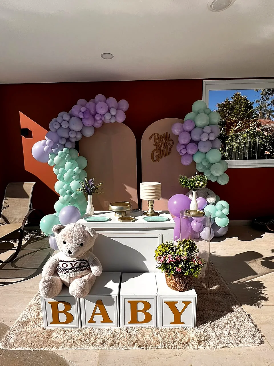 Decoração de chá revelação em Jundiaí