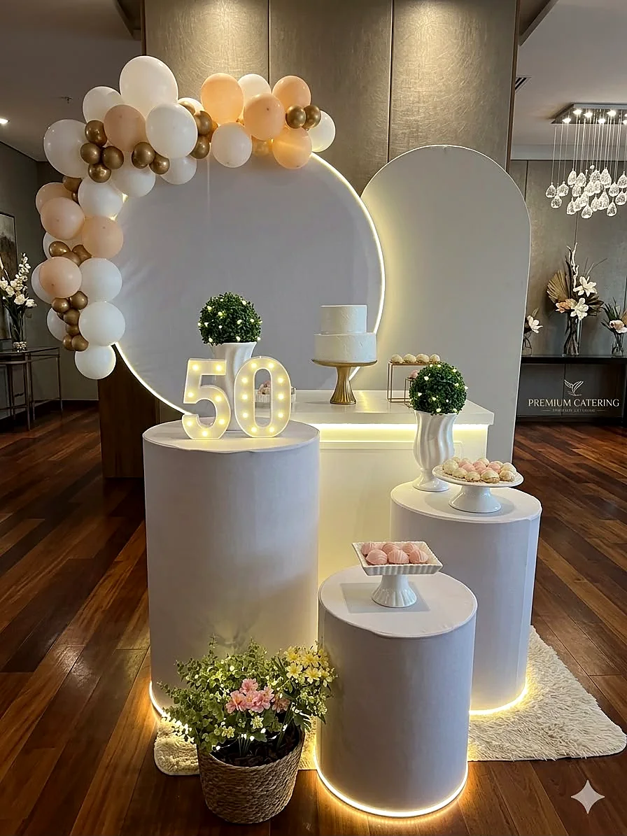 Decoração adulta preto e dourado em Jundiaí